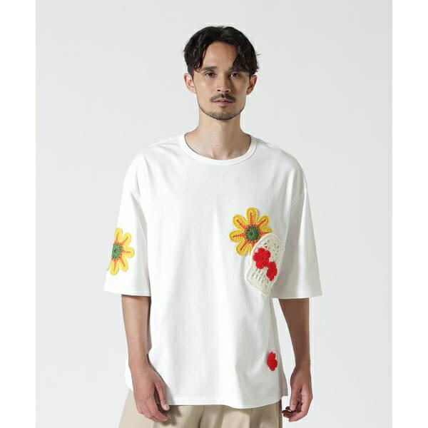 DISCOVERED ／ 別注MEXICAN SKULL CROCHET S／S TEE／ビーセカンド（B\u00272nd）