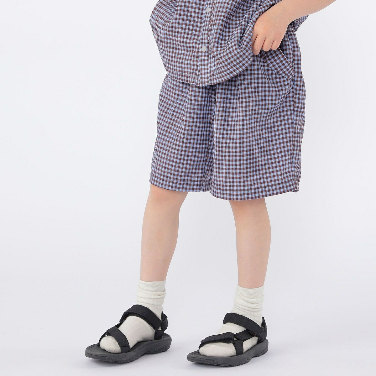 SHIPS KIDS:100～130珊 /〈UV撥ねのける/吸水速乾〉素っ気ない手当たり さる股引き／シップス（SHIPS）