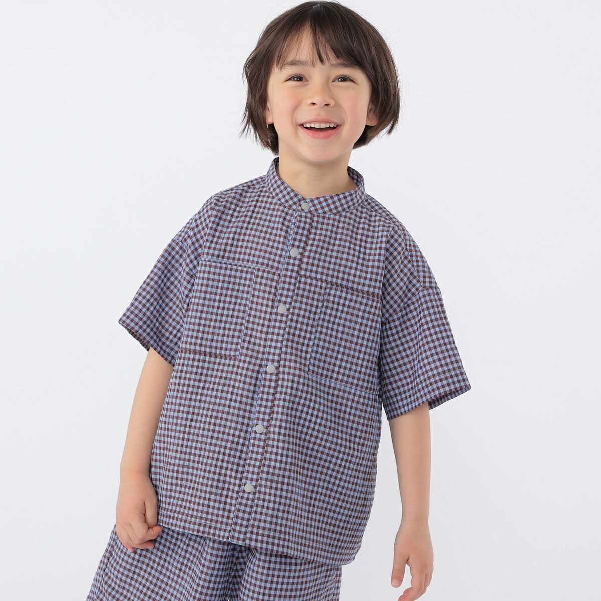 SHIPS KIDS:100～130珊 /〈UV撥ねのける/吸水速乾〉素っ気ない手当たり ダンス楽隊色つや シャ／シップス（SHIPS）