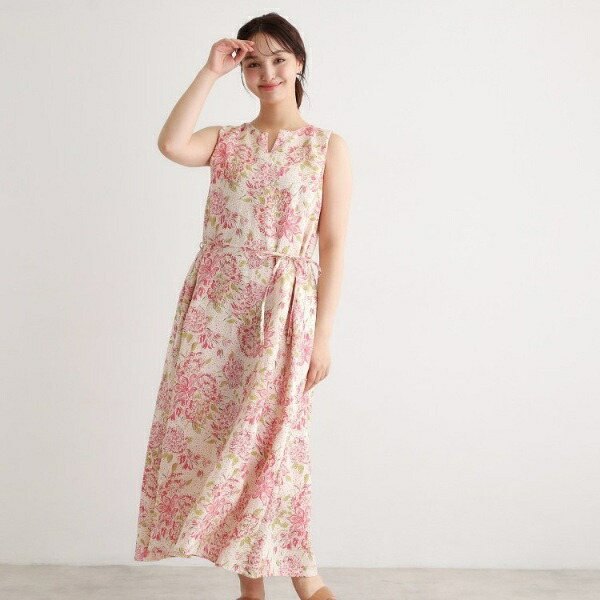 【リネン100%/洗える】リリス柄ワンピース/ローラ アシュレイ(LAURA ASHLEY)|丸井(マルイ)店