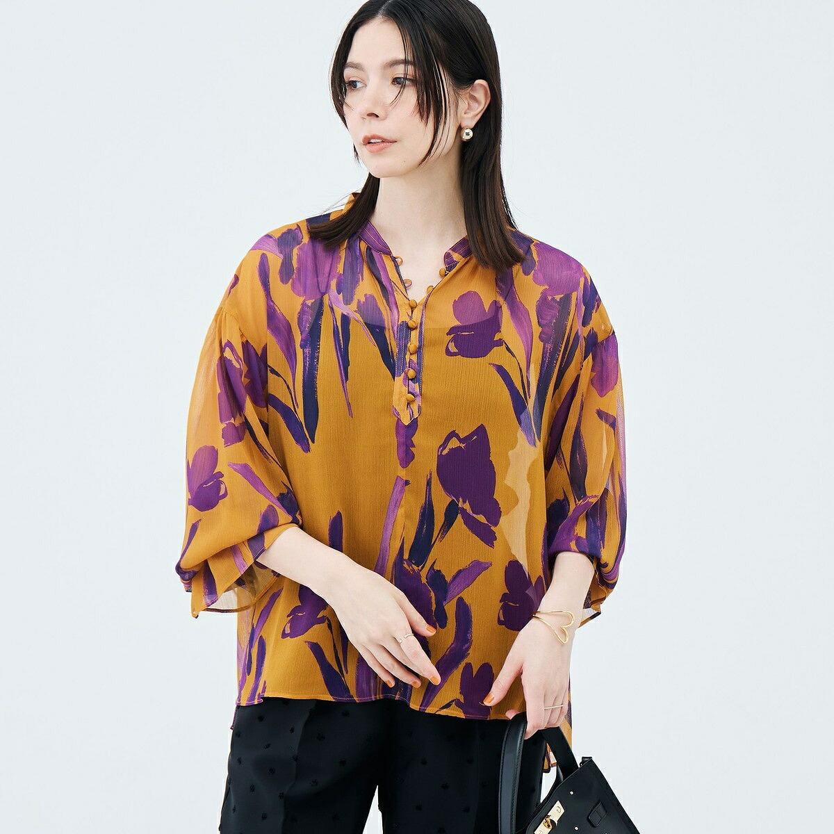 《セットアップ対応》ウォッシャブルDEVEAUX花柄楊柳ブラウス／ノーリーズ（NOLLEY'S）｜丸井（マルイ）店 20,075円
