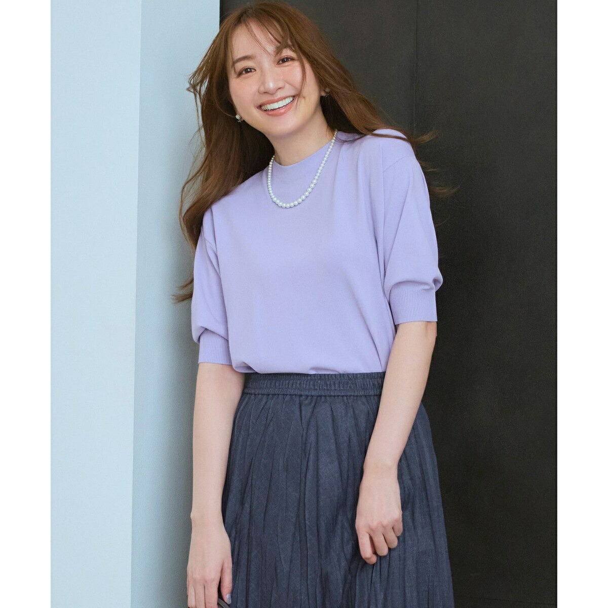 セミマットフリゼ リラクシー ニット Tシャツ／23区（23KU）｜丸井（マルイ）店
