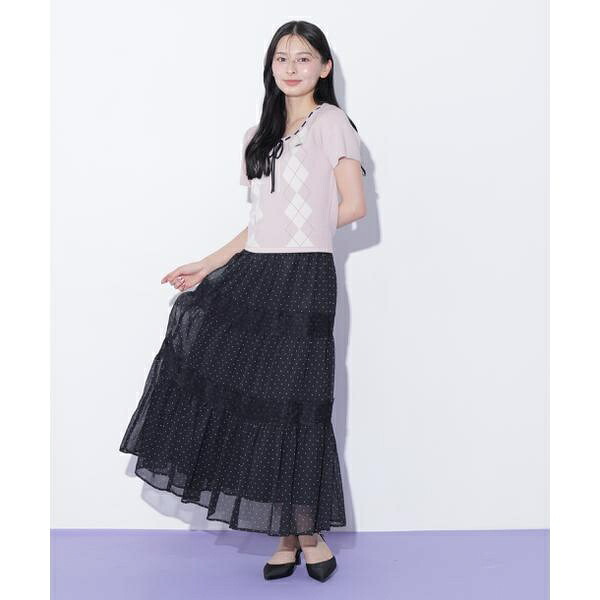 レース切り替えティアードスカート/ジル バイ ジル スチュアート(JILL by JILL STUART)|丸井(マルイ)店