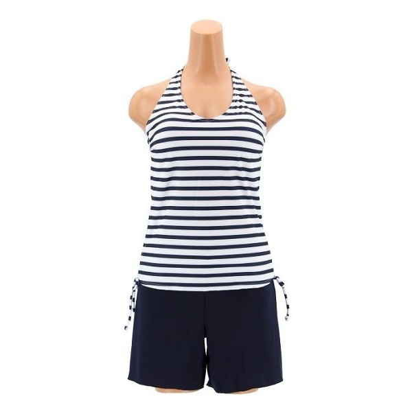 楽天市場 アウトレット 三愛水着楽園 ｔシャツ付きタンキニボーダー４点セット水着 7ｓ 13ｌサイズ アイ 水着 Ai 丸井 マルイ 楽天市場店