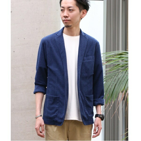 楽天市場 パイルジャガードカットソージャケット メンズメルローズ Men S Melrose 丸井 マルイ 楽天市場店