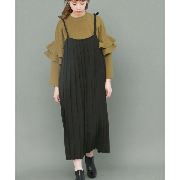 楽天市場 レディスワンピース プリーツキャミソールワンピース Kbf Kbf 丸井 マルイ 楽天市場店