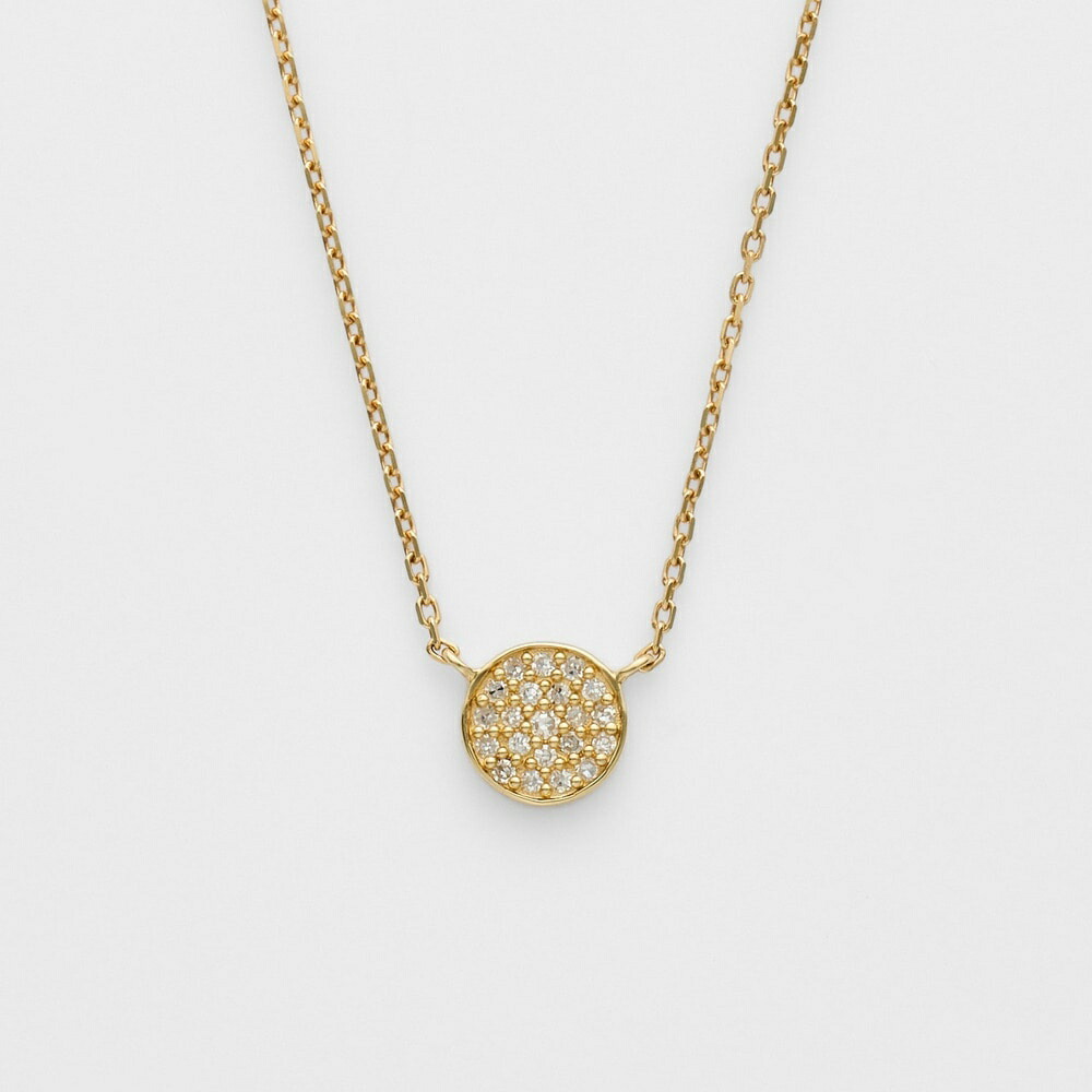 アガット 0.2カラット ダイヤネックレス K18 シークレット アガット K18 0.2ct シークレットダイヤモンドネックレス