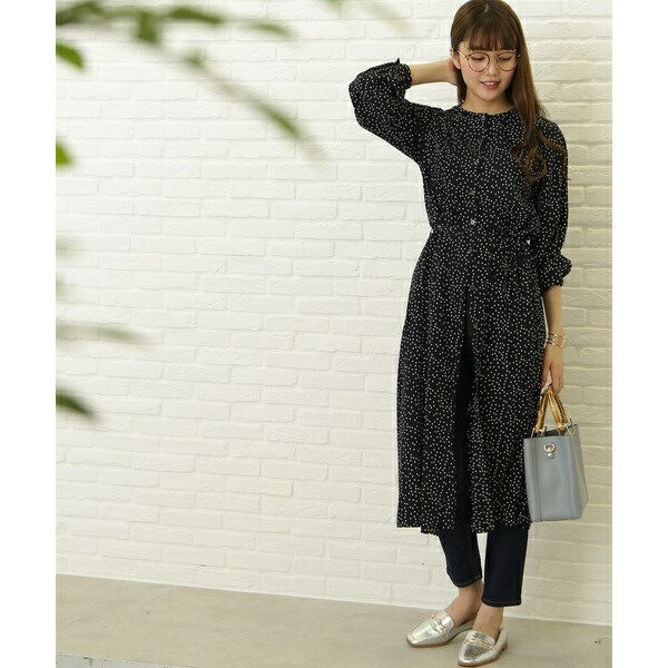 楽天市場 ドットガウンワンピース エヌ ナチュラルビューティーベーシック N Natural Beauty Basic 丸井 マルイ 楽天市場店