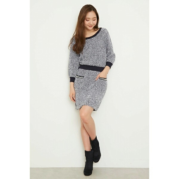 楽天市場 ツイードニットセットアップ ワンピース ジルバイジルスチュアート Jill By Jillstuart 丸井 マルイ 楽天市場店