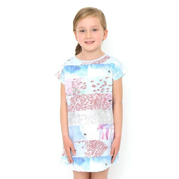 楽天市場 キッズ コラボレーションボートネックボックスワンピース レオレオニ スイミーボーダー グラニフ Graniph 丸井 マルイ 楽天市場店