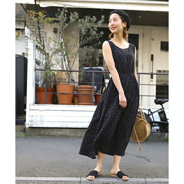 楽天市場 ドット柄ノースリーブワンピース コカ Coca 丸井 マルイ 楽天市場店