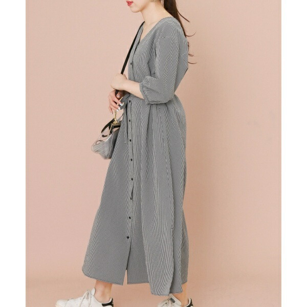 楽天市場 レディスワンピース Kbf ギンガムチェックマキシワンピース Kbf Kbf 丸井 マルイ 楽天市場店