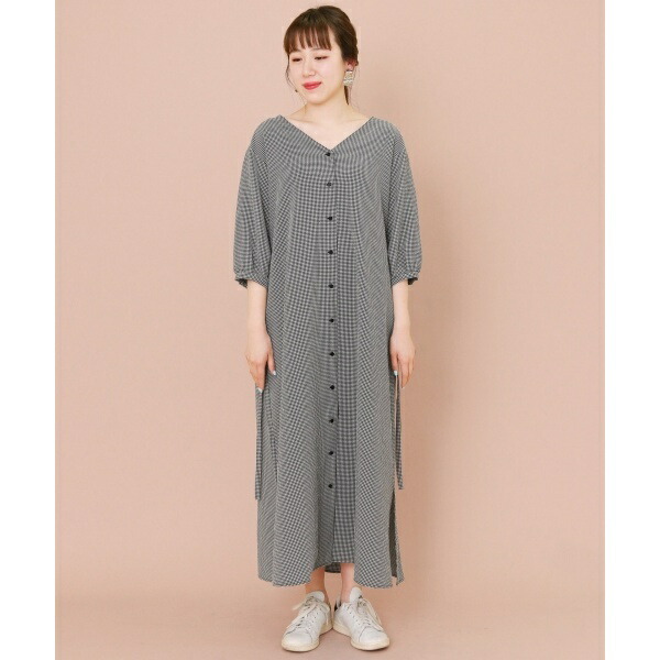 楽天市場 レディスワンピース Kbf ギンガムチェックマキシワンピース Kbf Kbf 丸井 マルイ 楽天市場店