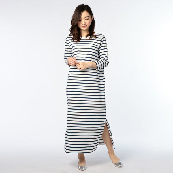 楽天市場 ｌｅ ｍｉｎｏｒ ルミノア ２ｗａｙ ｖネックボーダーワンピース ノーリーズ レディース Nolley S 丸井 マルイ 楽天市場店