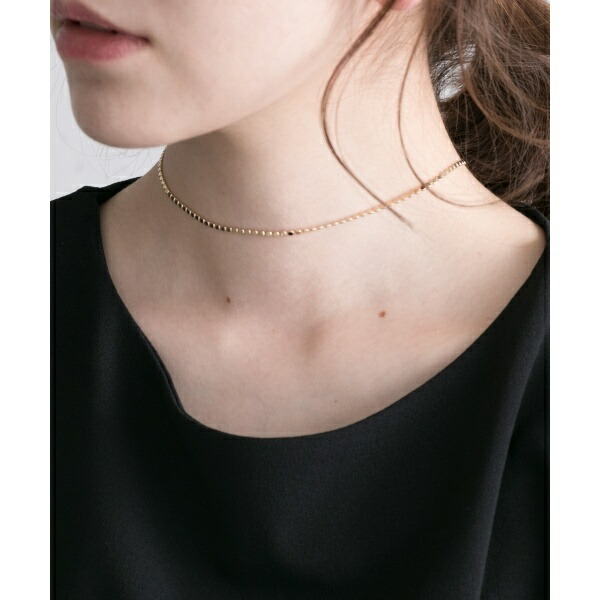 楽天市場 レディスアクセ シンプルツブチェーンショートネックレス スメリー Smelly 丸井 マルイ 楽天市場店