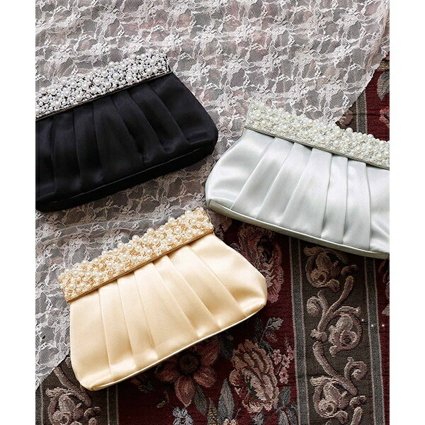 結婚式 お呼ばれ対応パーティーバッグ レディースバッグ 結婚式 お呼ばれ対応パーティーバッグ ビーズ パールクラッチバッグ プールヴー Pourvous 丸井 マルイ 店 クラッチバッグ セカンドバッグ ビーズ パールクラッチバッグ クラッチバッグ セカンド