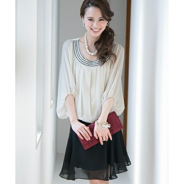 ドルマンスリーブ シフォン ワンピース ワンピース 結婚式 お呼ばれ対応 ドルマンスリーブ シフォン ワンピース プールヴー Pourvous 丸井 マルイ 店