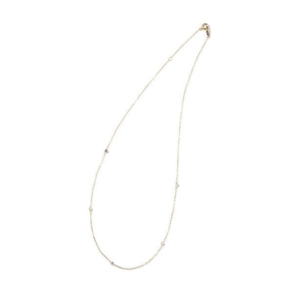 SIENA ROSE Nudie Diamond 5粒ネックレスクリア SIENA ROSE】Nudie Diamond・5粒ネックレス[クリア]｜SANPO