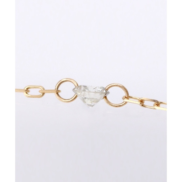 SIENA ROSE Nudie Diamond 5粒ネックレスクリア SIENA ROSE】Nudie Diamond・5粒ネックレス[クリア]｜SANPO