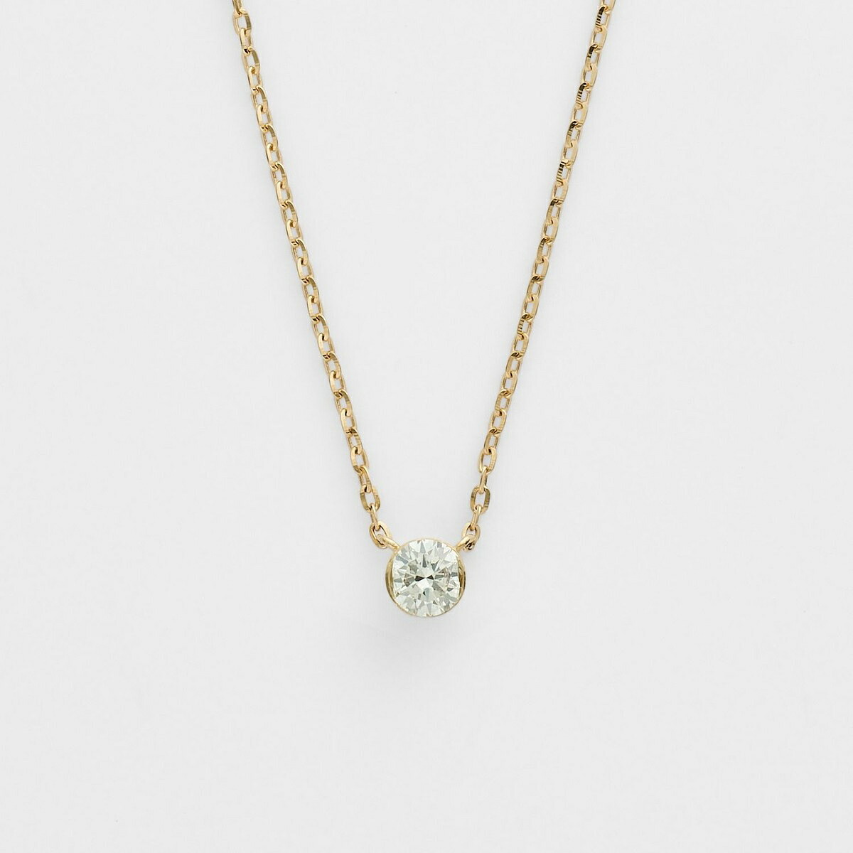 K18ダイヤモンドネックレス（0.1ct）／アガット（agete）