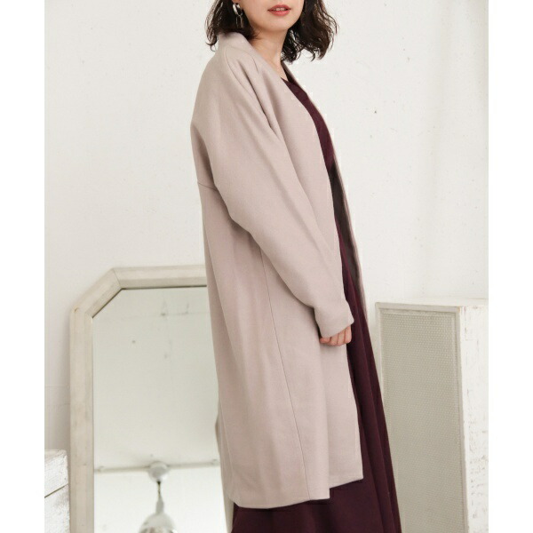 楽天市場 レディスコート Kbf ノーカラーコクーンコート Kbf Kbf 丸井 マルイ 楽天市場店