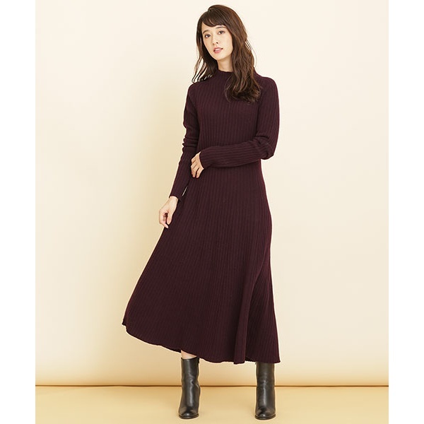 楽天市場 予約商品 ａｑｕａフレアリブロングニットワンピ ナノ ユニバース レディース Nano Universe 丸井 マルイ 楽天市場店