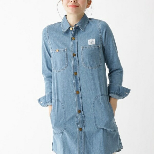 楽天市場 Lee デニムシャツワンピース クチュールブローチ Couture Brooch 丸井 マルイ 楽天市場店