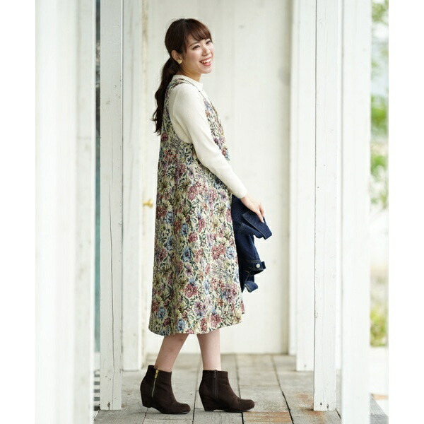 楽天市場 ゴブラン深ｖネックノースリーブワンピース アール ピー エス R P S 丸井 マルイ 楽天市場店