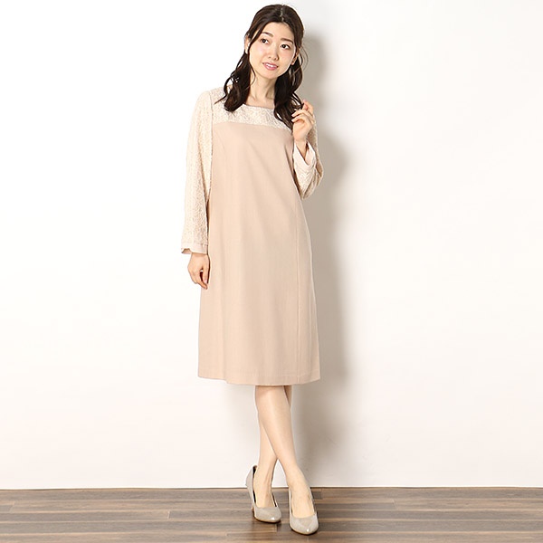 Web限定カラー ウールジョーゼット袖レースワンピース ワンピース Artpotteryblog Com