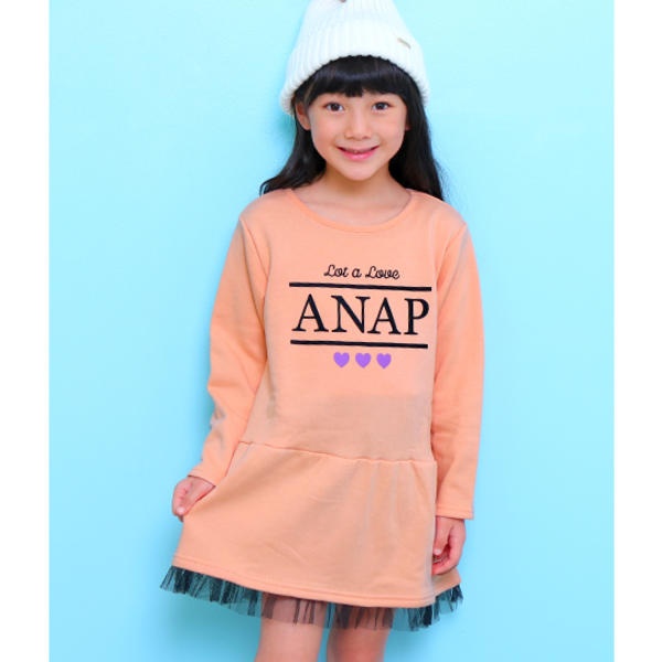 楽天市場 裾チュールワンピース アナップキッズ ガール Anap Kids Girl 丸井 マルイ 楽天市場店