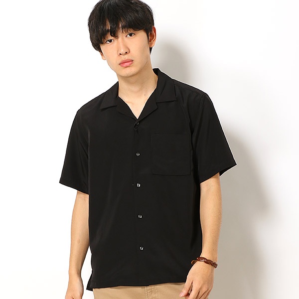 ドライスムースオープンカラーシャツ/ 【WEB限定】 (メンズ) (nano universe) 【18AW】 ナノ・ユニバース