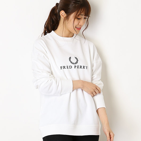 fred perry embroidered sweatshirt