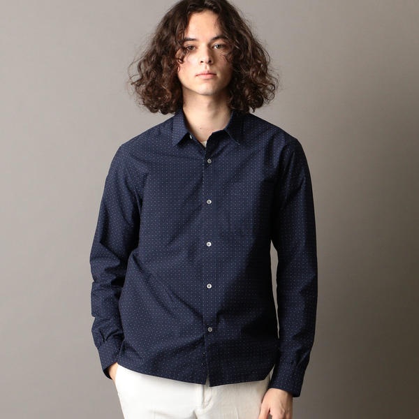 楽天市場 ｓｈｉｐｓ ｊｅｔ ｂｌｕｅ ｃｏｏｌｍａｘ ドビードット レギュラーカラーシャツ シップス ジェットブルー Ships Jet Blue 丸井 マルイ 楽天市場店