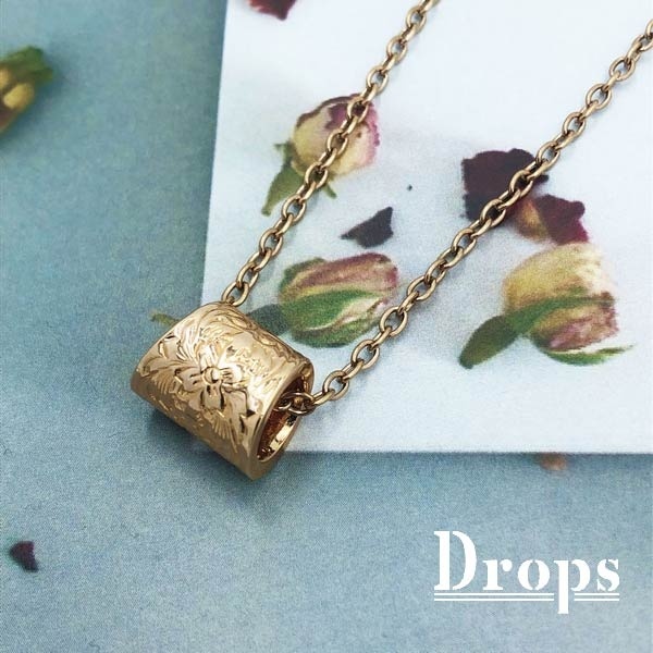 【ﾈｯｸﾚｽ】ローラーカービングネックレス／ドロップス（Drops）