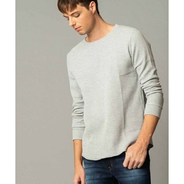 楽天市場 ビッグワッフル 裾ラウンド クルーネック Tシャツ 長袖 ロンドンデニム メンズ Londondenim 丸井 マルイ 楽天市場店