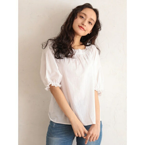 楽天市場 2wayオフショルギャザーブラウス イーハイフンワールドギャラリー E Hyphen World Gallery 丸井 マルイ 楽天市場店