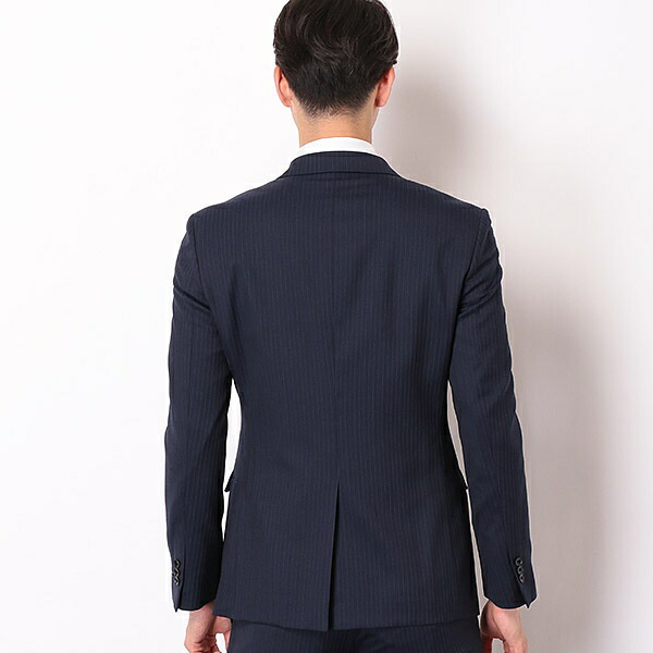 楽天市場 ２釦シングルスーツ ０タック ストライプ ウォッシャブルパンツ Slim Tapered2 スーツセレクト 丸井 マルイ 楽天市場店