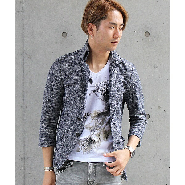 最安値に挑戦 楽天市場 Tornado Mart スラブインレー返し衿カットジャケット トルネードマート Tornado Mart 丸井 マルイ 楽天市場店 メーカー包装済 Prcs Org Pk