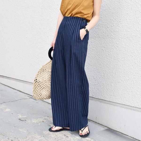 楽天市場 ピンストライプパンツ ｎａｖｙ シップス レディース Ships For Women 丸井 マルイ 楽天市場店