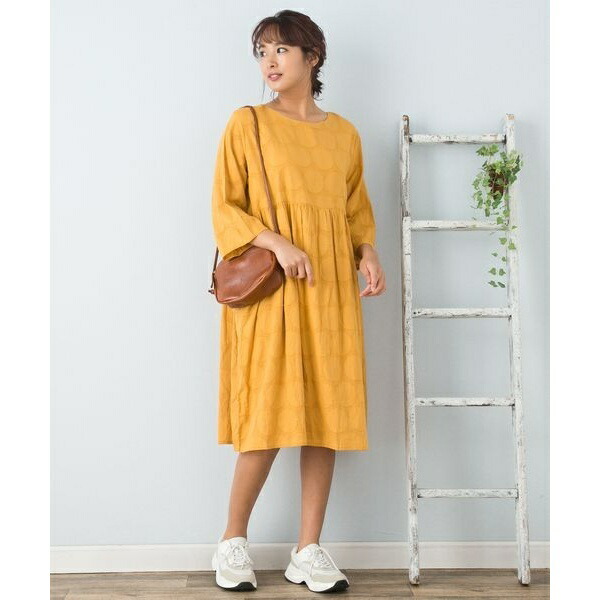 数量限定 特売 大きいサイズ ドットジャカードワンピース サブストリート 大きいサイズ Sab Street My Standard 丸井 マルイ 店 数量限定 特売 Www E Viar Com