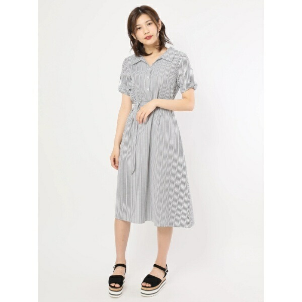 楽天市場 ストライプシャツワンピース セシルマクビー Cecil Mcbee 丸井 マルイ 楽天市場店