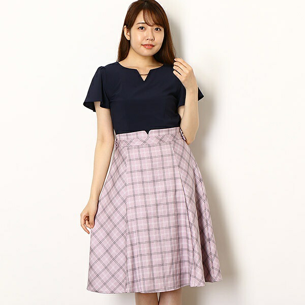 楽天市場 チェック柄ドッキングワンピース パターン フィオナ Pattern Fiona 丸井 マルイ 楽天市場店