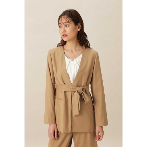 楽天市場 洗える ベルテッドジャケット ナチュラルビューティーベーシック Natural Beauty Basic 丸井 マルイ 楽天市場店