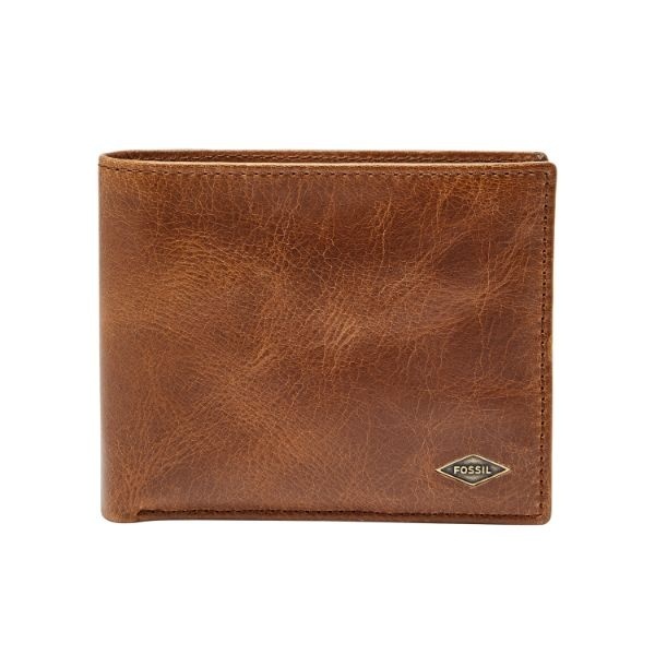 フォッシル 二つ折り財布 メンズ レザー ブラウン ML3829201／フォッシル（FOSSIL）