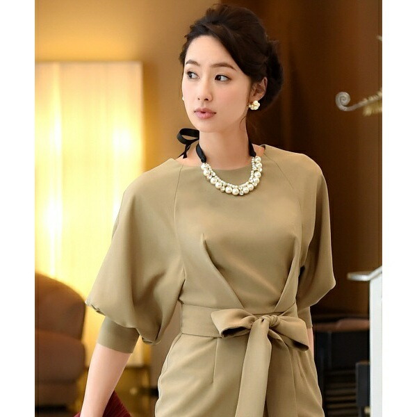 楽天市場 ロング リーンシルエットが美しいバルーンスリーブワンピース 結婚式 お呼ばれ対応フォーマルパーティー ルイルエブティック Ruirue Boutique 丸井 マルイ 楽天市場店