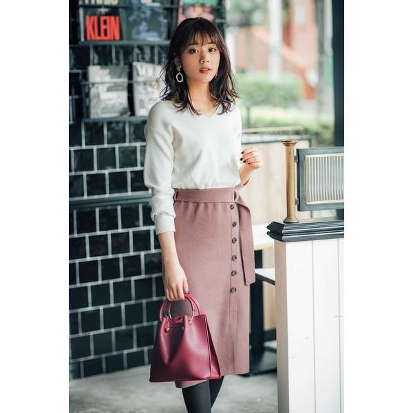 爆熱 Cancam 11月号掲載 ベルト付きニットタイトワンピース プロポーションボディドレッシング Proportion Body Dressing 当店人気 送料無料 Baanorachon Com