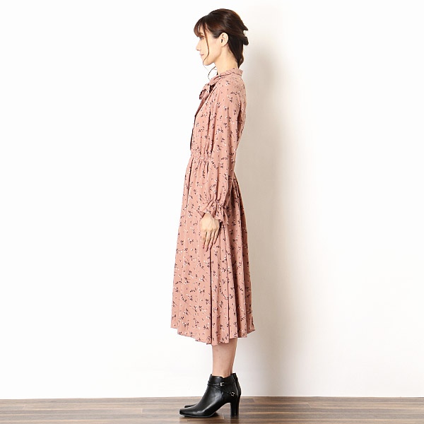 楽天市場 花柄ボウタイプリーツワンピース イング Ingni 丸井 マルイ 楽天市場店