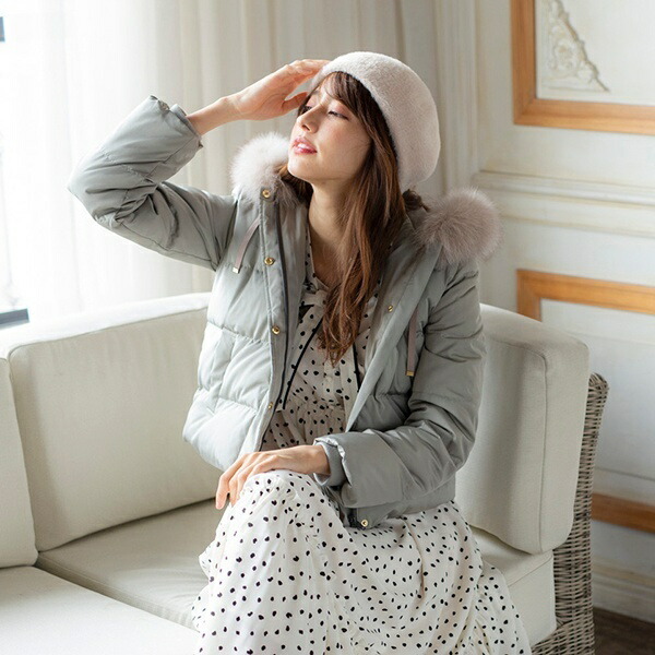 楽天市場 フォックスファー付きショートダウンコート パターン フィオナ Pattern Fiona 丸井 マルイ 楽天市場店