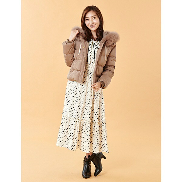 楽天市場 フォックスファー付きショートダウンコート パターン フィオナ Pattern Fiona 丸井 マルイ 楽天市場店