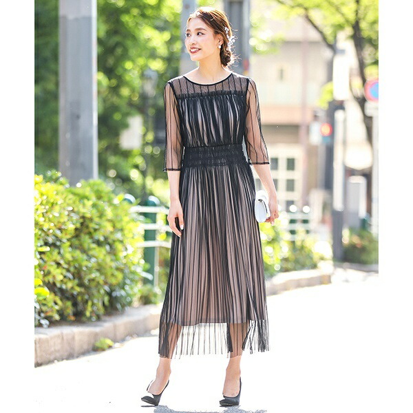 肌触りがいい 楽天市場 チュールプリーツ ワンピースドレス カナ Kana 丸井 マルイ 楽天市場店 超目玉 Virtual Ind In